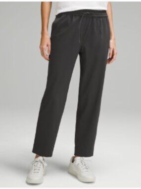 Lululemon Graphite Grey Tapered-Leg Mid-Rise Pant 7/8 Length *Luxtreme